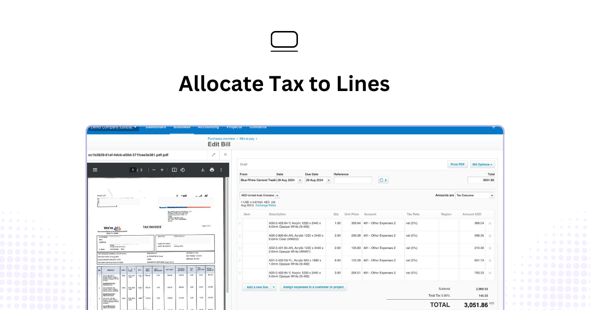 Line-Level Tax Allocation