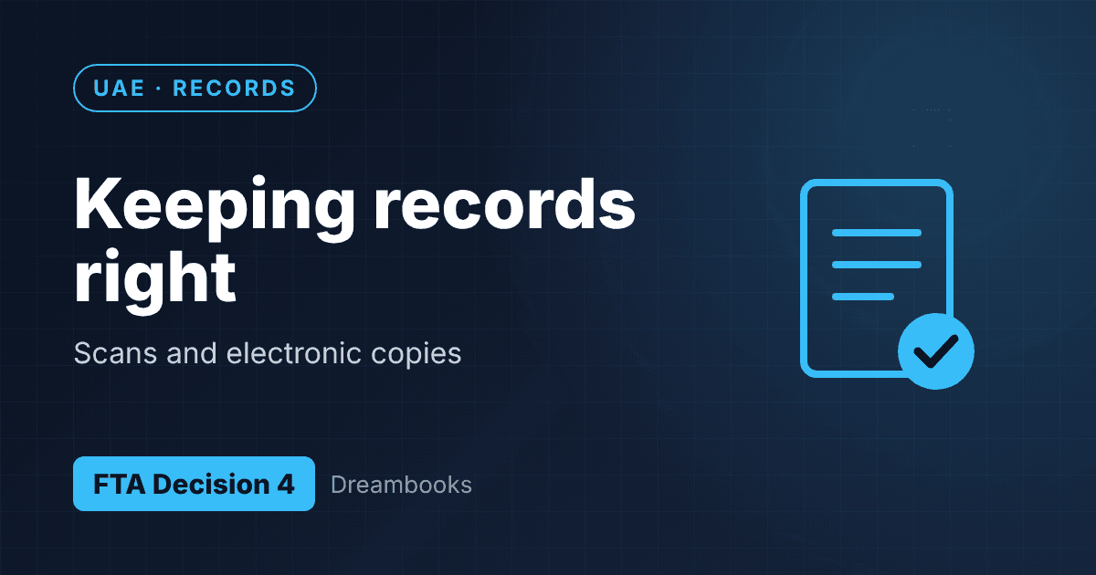 Scanned Receipts and Electronic Records: The FTA's New Rules for Keeping Accounting Records