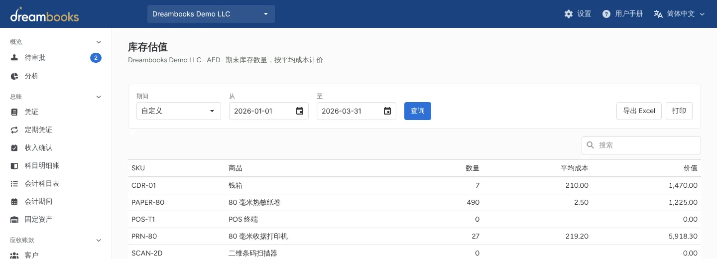 库存报表