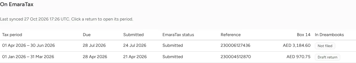 Sync from EmaraTax